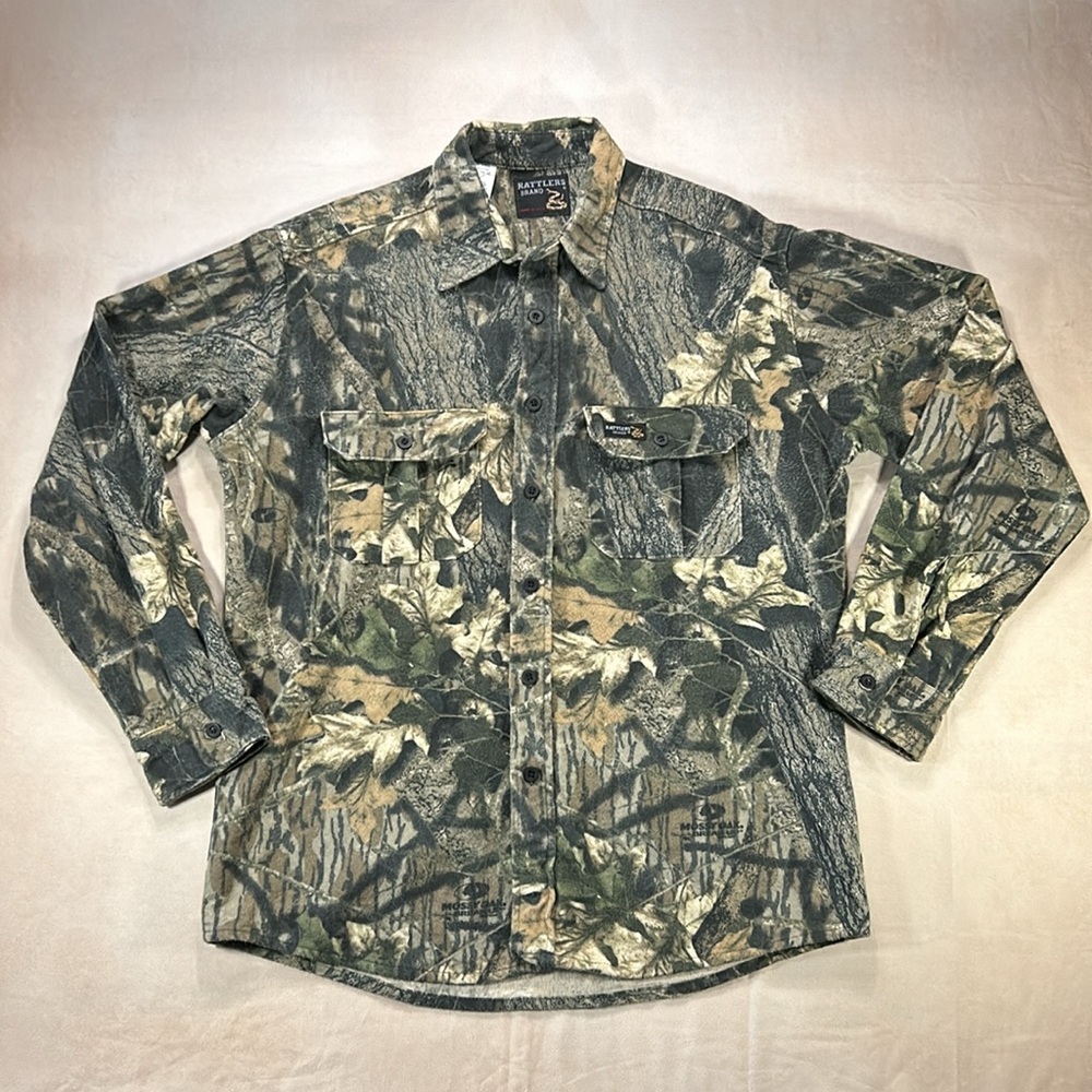 Made in USA Rattlers brand mossy oak camo shirt